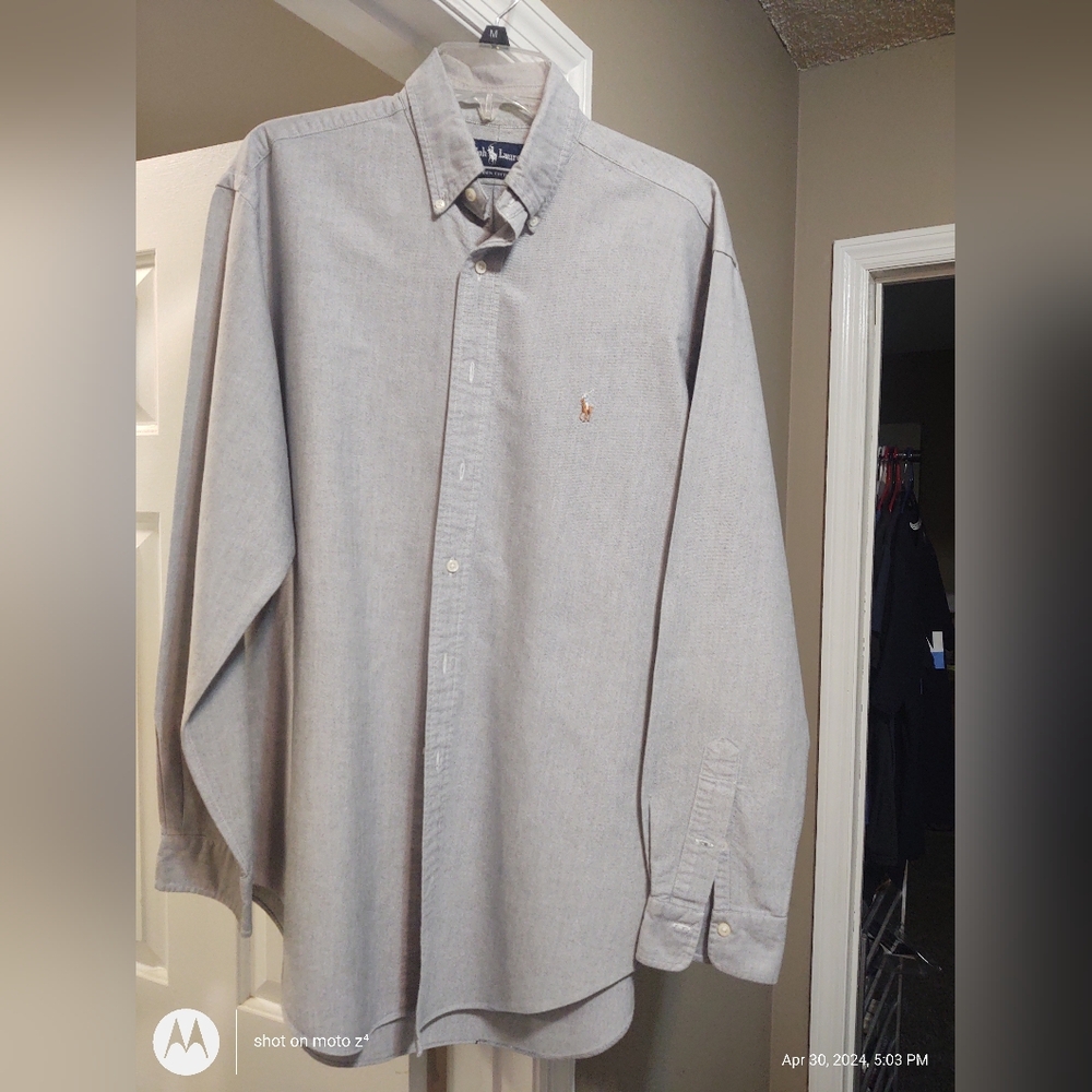 Men's Ralph Lauren Grey Button down shirt